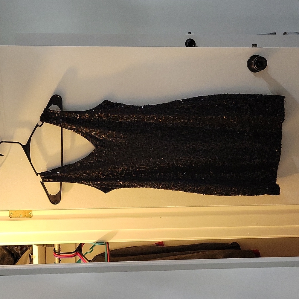 Black cocktail dress